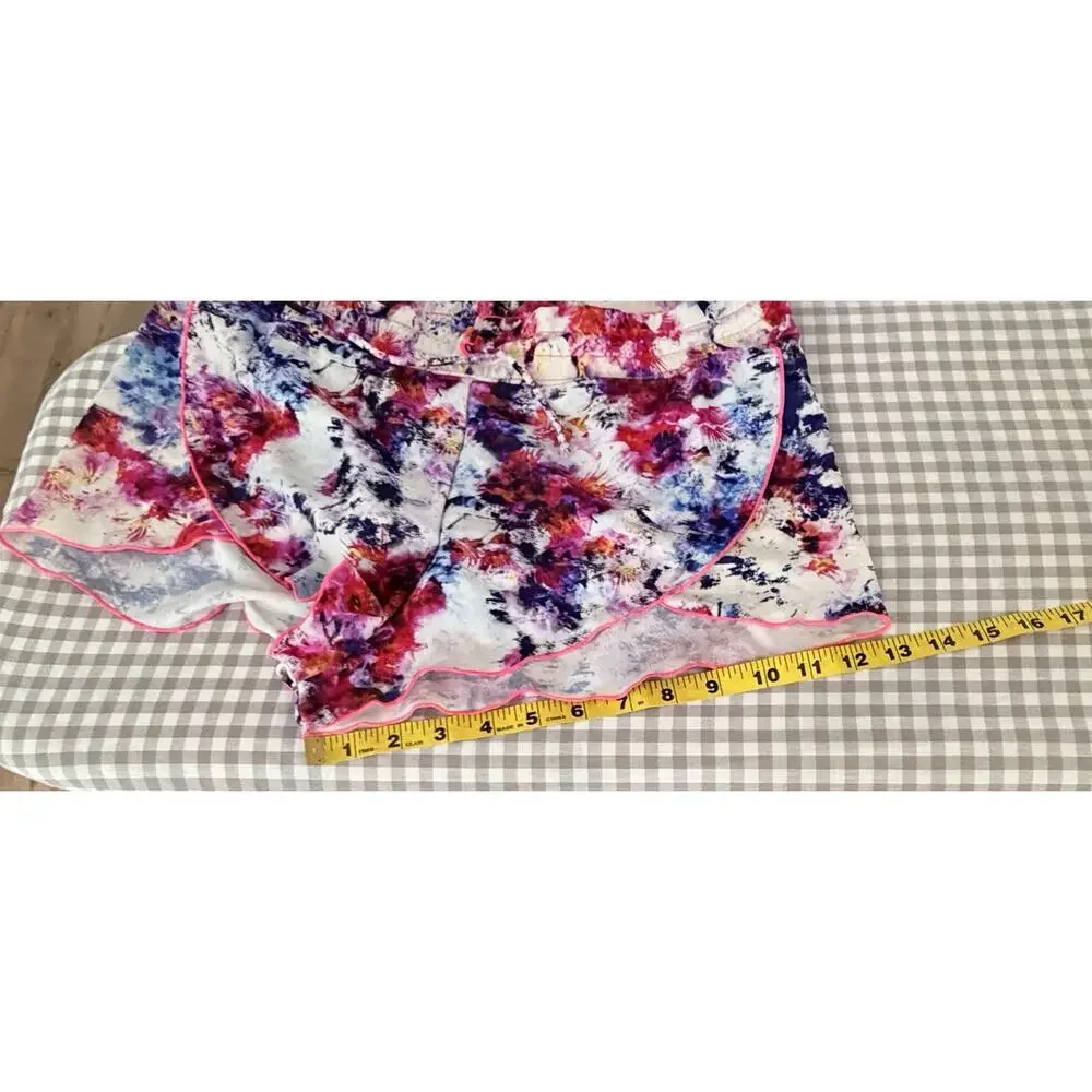 Athleta Kailua Petal Womens Swim Shorts S Violet Elastic Waist Lightweight Lined